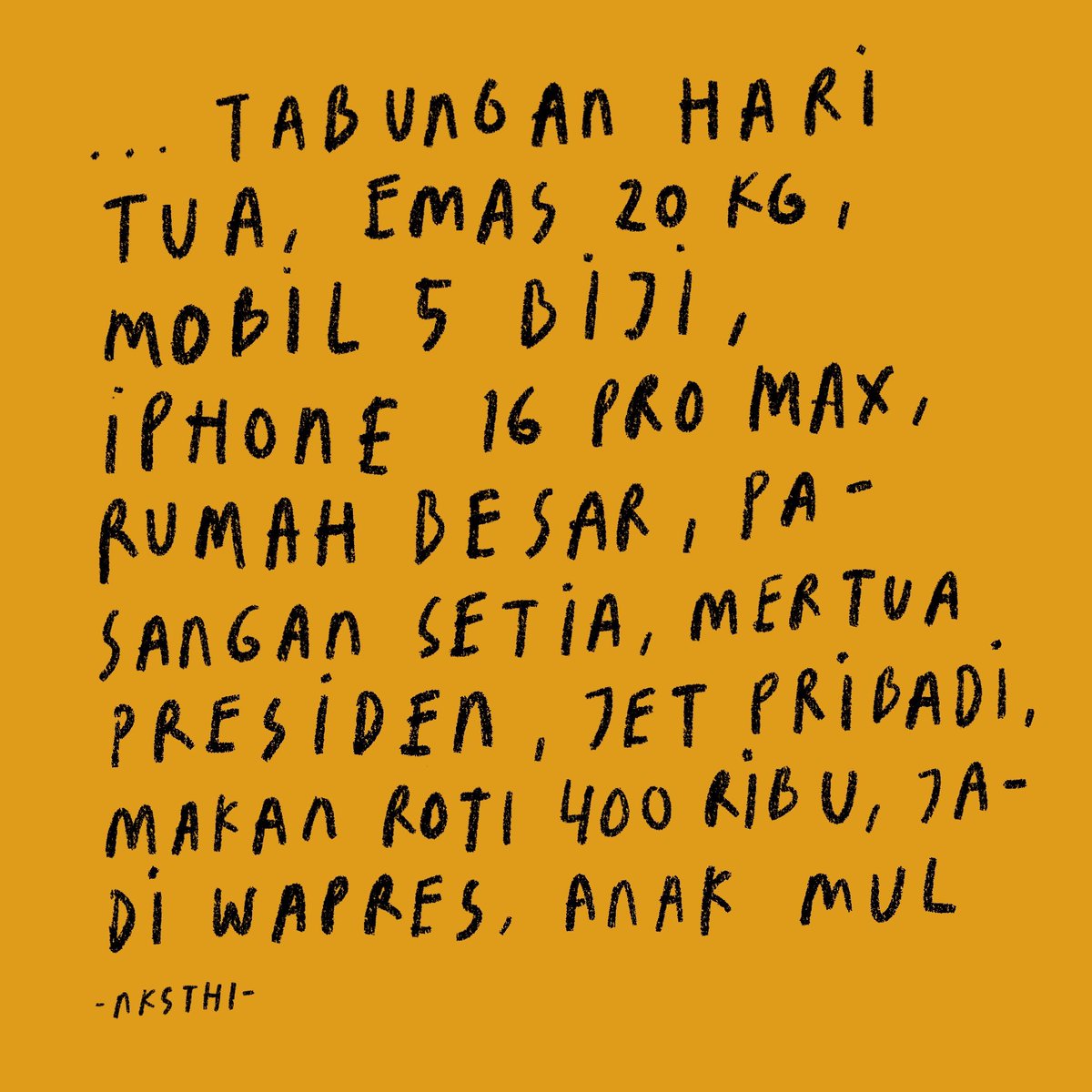 nksthi's tweet photo. Wis ayo tangi, mbalik nyambut gawe meneh 😆 https://t.co/LG01oK6bl6