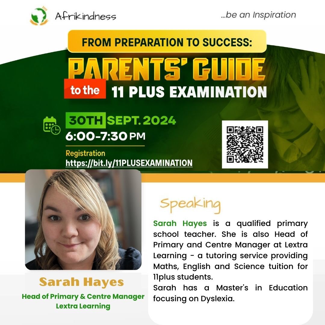 afrikindness's tweet photo. 🌟 #Spotlight on Our Expert Speakers!
Join us TODAY at 6pm for our #11Plus Examination Preparation Webinar and gain valuable insights from our fantastic lineup of speakers! 🎓
📅 Time: 6pm Today
🔗 Join us! Register :- https://t.co/LOiozDvWZo
#11PlusPrep #ParentSupport https://t.co/Adj1ej0hLV