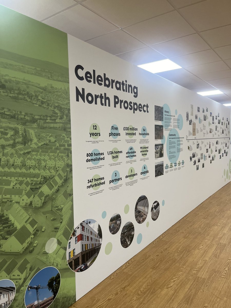 PlymCommHomes's tweet photo. Celebrating the completion of the 12 year regeneration of #NorthProspect 🏠🎉🥳

We’ve transformed @BeaconPlymouth into an exhibition full of photographs and memorabilia of North Prospect for residents, stakeholders and staff to look back on.

#NorthProspectRegen https://t.co/polrx7rOVy