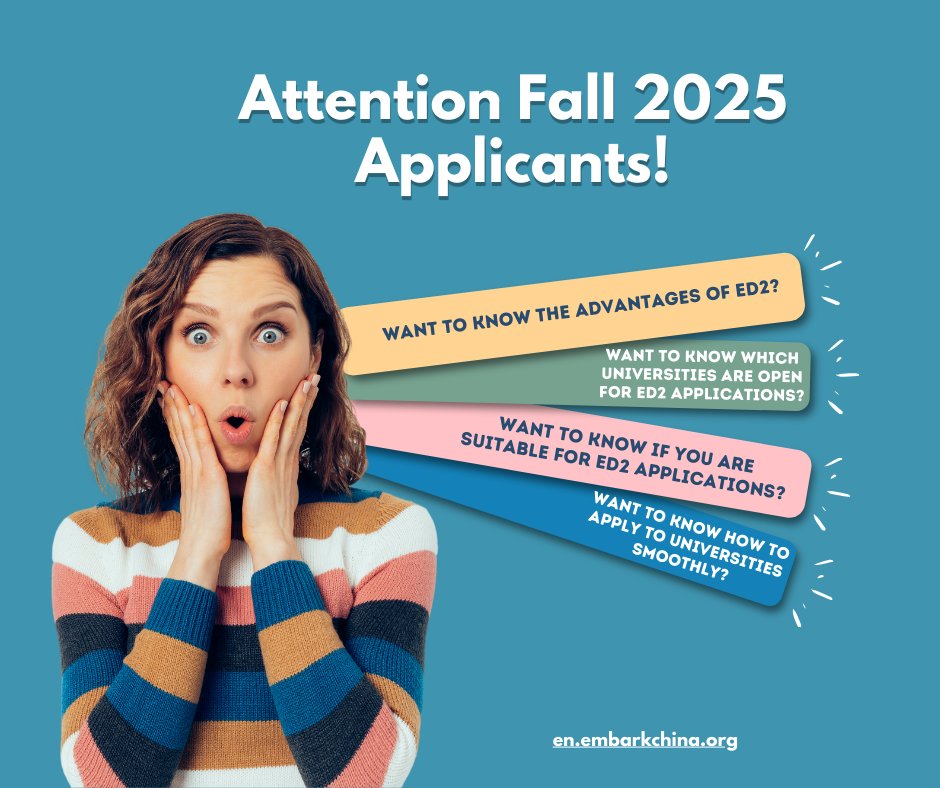 EmbarkEdu's tweet image. Fall 2025 Applicants: Rice and other top U.S. universities now offer ED2! Comment "ED2" for the full list.

👉 Your guide to Fall 2024-25 applications: en.embarkchina.org/blog/1270.html

#ED2 #CollegeApplications #Fall2025 #EarlyDecision