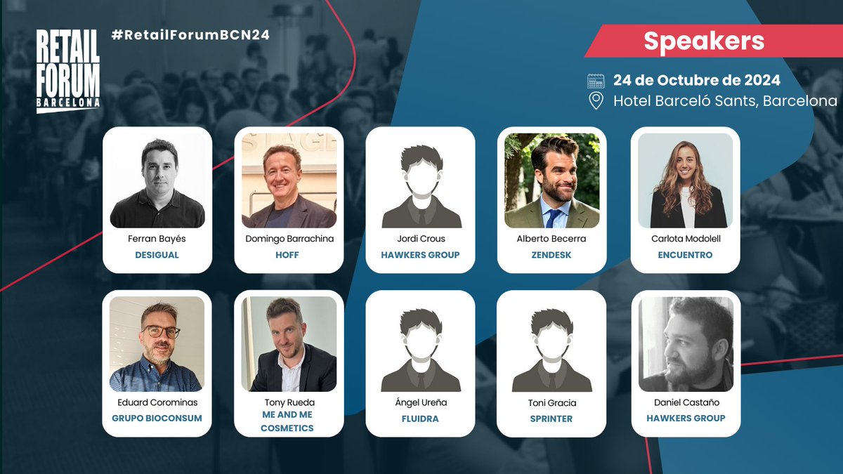 ¡Estamos emocionados de anunciar nuevos ponentes confirmados para el #RetailForumBCN24! 🎉

Nos acompañarán grandes referentes del sector que compartirán su visión sobre el futuro del retail 🛍️

🔗 Más información aquí: retailforumbarcelona.ikn.es 🎟️
#RetailForum #Barcelona #Retail