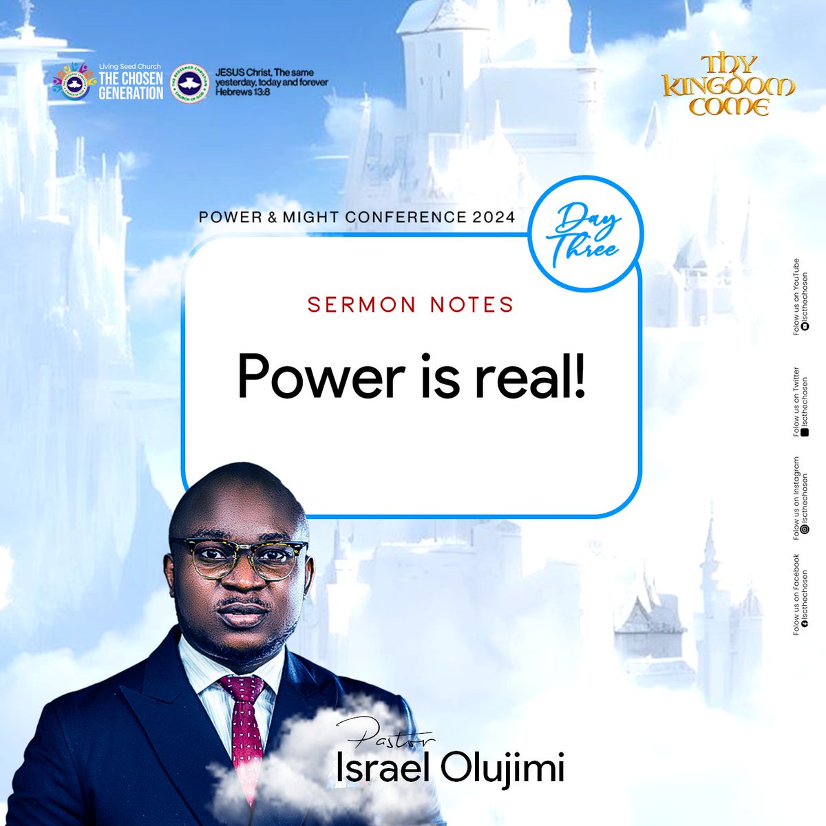 lscthechosen's tweet image. Power is real, in all thy getting, make sure you&apos;re filled with the power of the Holy Ghost.

Excerpts from Power and Might Conference, Day 3.

#PAMConference2024 #ThyKingdomCome #lscthechosen
#rccglscthechosengeneration #thechosengeneration #rccg #PAM2024 #PMC #PAM
