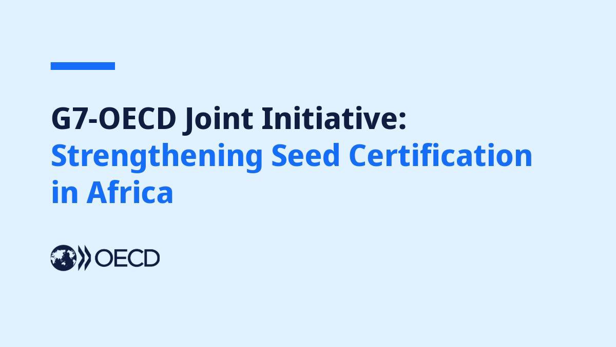 Mathias Cormann (@mathiascormann) on Twitter photo Proud to announce the <a href="/G7/">G7</a>-<a href="/OECD/">OECD ➡️ Better Policies for Better Lives</a> Initiative: Strengthening Seed Certification in Africa.
We will leverage our experience in seed certification to improve seed quality, boost yields and farmers’ incomes by strengthening agricultural productivity.
🔗 oe.cd/5I1 Proud to announce the <a href="/G7/">G7</a>-<a href="/OECD/">OECD ➡️ Better Policies for Better Lives</a> Initiative: Strengthening Seed Certification in Africa.
We will leverage our experience in seed certification to improve seed quality, boost yields and farmers’ incomes by strengthening agricultural productivity.
🔗 oe.cd/5I1