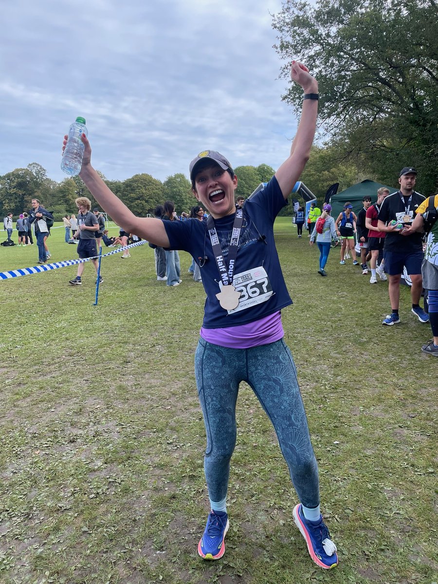 Wimbledon Common Half Marathon. First trail race completed in 2hr 11. Scenic but very hilly and with many a big muddy puddle to be dodged. Came 2nd in my age category apparently, which I am very pleased with especially as my time included a midway pee behind a bush -all glamour!
