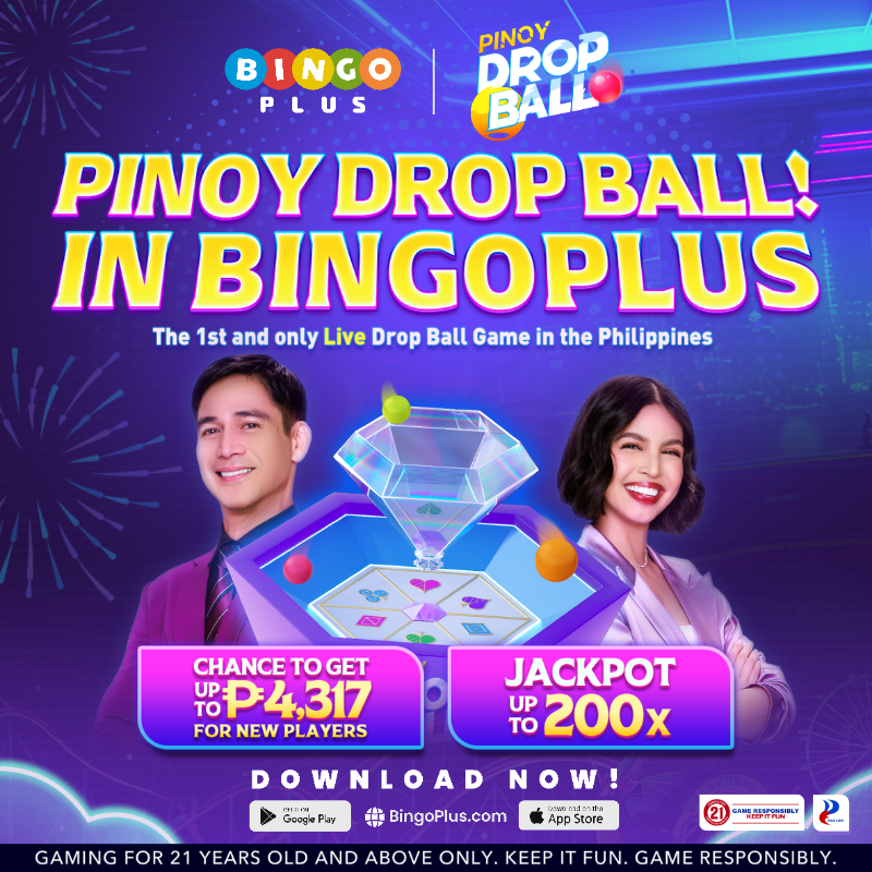 Bingoplusph's tweet photo. Nasa BingoPlus na ang kina-aliwan na perya games ng lahat, ang BingoPlus Pinoy Drop Ball! 🥳

Malaking jackpot ang naghihintay sayo! 

#BingoPlus #BPPinoyDropBall