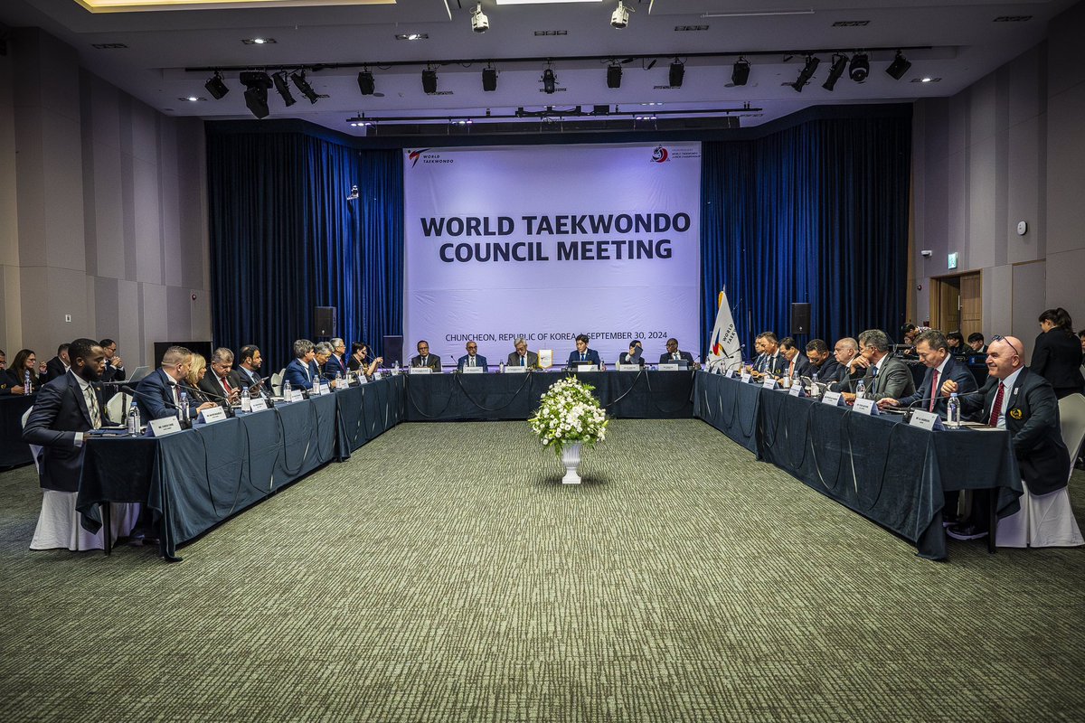 Aujourd'hui, j'ai eu l'honneur de participer à ma première réunion des membres du conseil de la World Taekwondo en tant que coprésident de la Commission des Athlètes à Elysian, Chuncheon, Corée. Le Conseil a tenu sa première réunion depuis Paris 2024, réfléchissant aux énormes