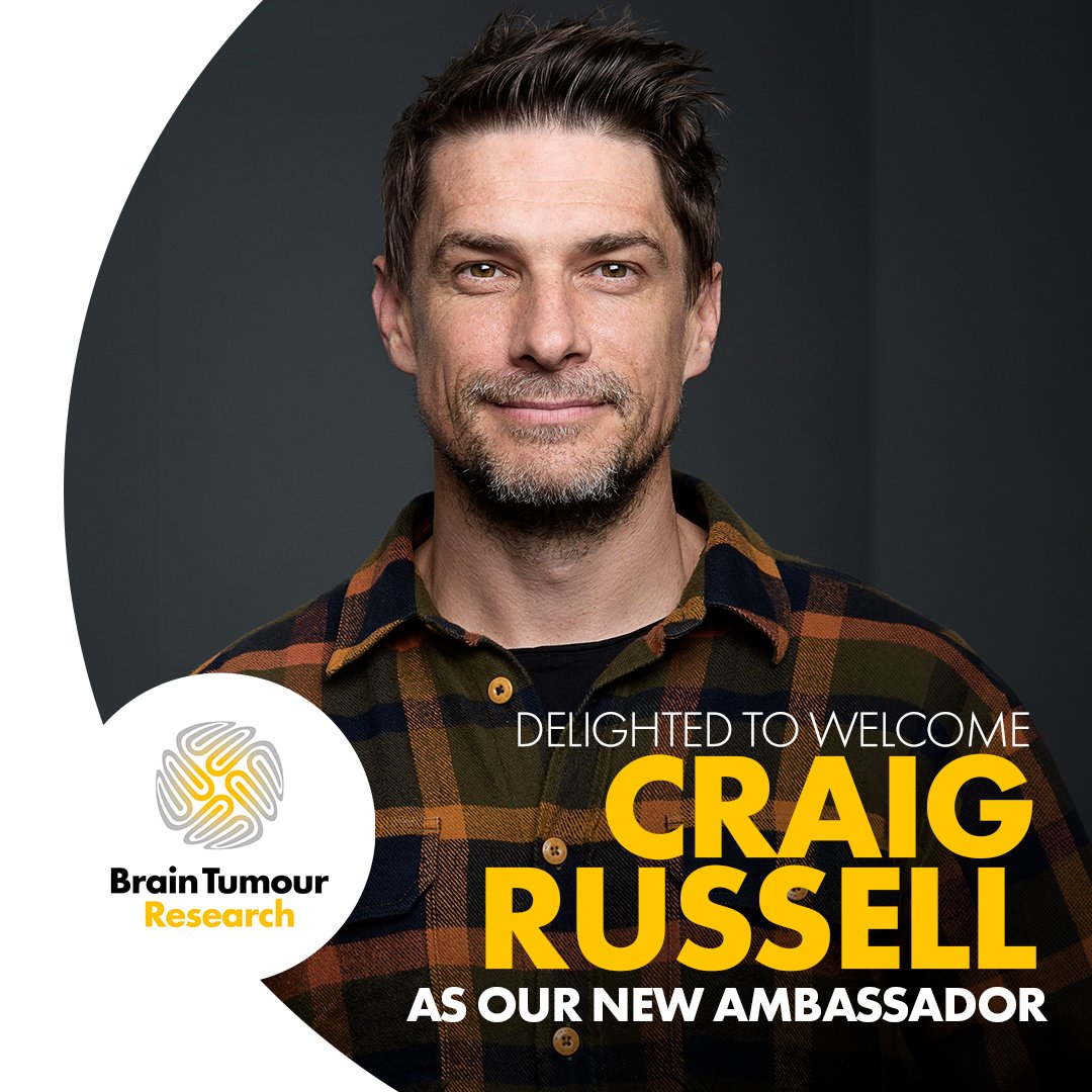 Brain Tumour Research (@braintumourrsch) on Twitter photo We’re thrilled to announce that our new Ambassador is our Netflix star, actor, writer, and producer
<a href="/russandchips/">Craig Russell 🏴</a>! 💛 A year after undergoing surgery to remove a meningioma, Craig began working with us We are delighted to welcome Craig to the family! We’re thrilled to announce that our new Ambassador is our Netflix star, actor, writer, and producer
<a href="/russandchips/">Craig Russell 🏴</a>! 💛 A year after undergoing surgery to remove a meningioma, Craig began working with us We are delighted to welcome Craig to the family!