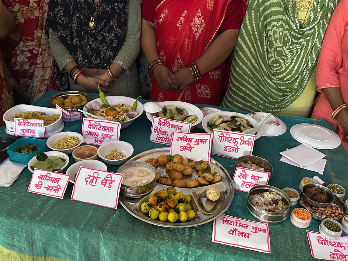 मं. का.,भोपाल में आदरणीय मंडल प्रबंधक एवं प्रबंधक (समन्वय) की अध्यक्षता में "पोषण माह 2024" के अंतर्गत आंगनवाडी में व्यंजन प्रतियोगिता का आयोजन किया गया |