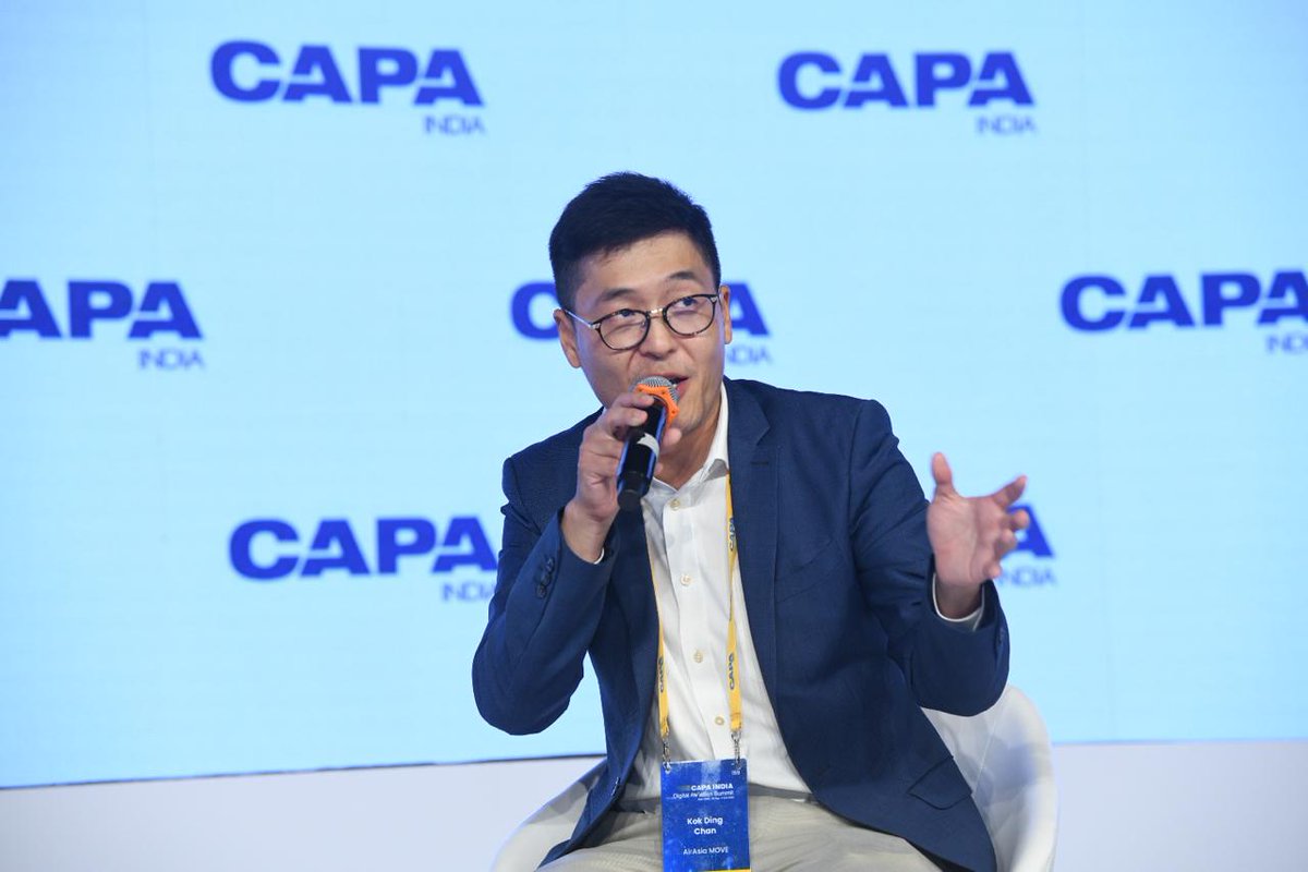 capa_india's tweet photo. Kok-Ding Chan from @airasia MOVE says we are exploring ways to increase ancillary revenue by ways of individual personalisation, e.g. pushing products on social media and via travel influencers to attract Gen Z. However, we understand it takes some time. #CIDAS24 #CAPAIndia #IndianAviation #AviationDaily #AviationIndia