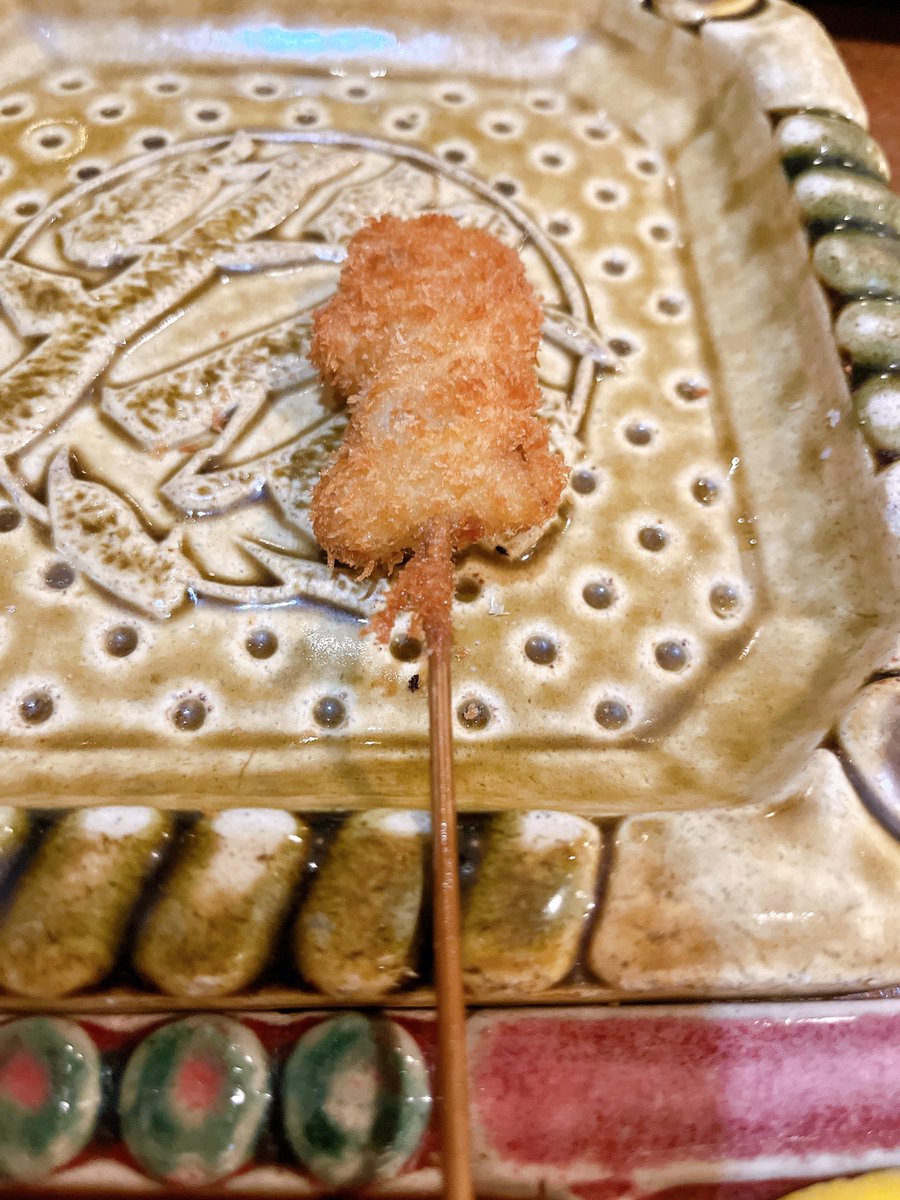 Rettymen's tweet image. せろさん生存確認記念串カツ👏👏👏