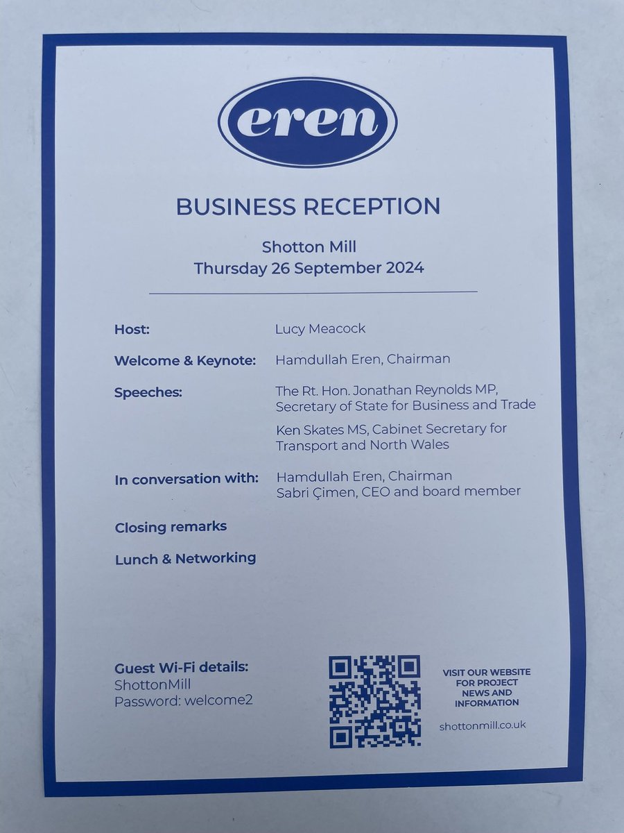 _AndyPennington's tweet photo. Delighted to be invited to the business reception held last week at Shotton Mill to celebrate the £1bn investment being made to deliver this project - @Arup has been supporting the project since 2021 with full design services #arup #shottonmill https://t.co/11BmFZ8Gfo