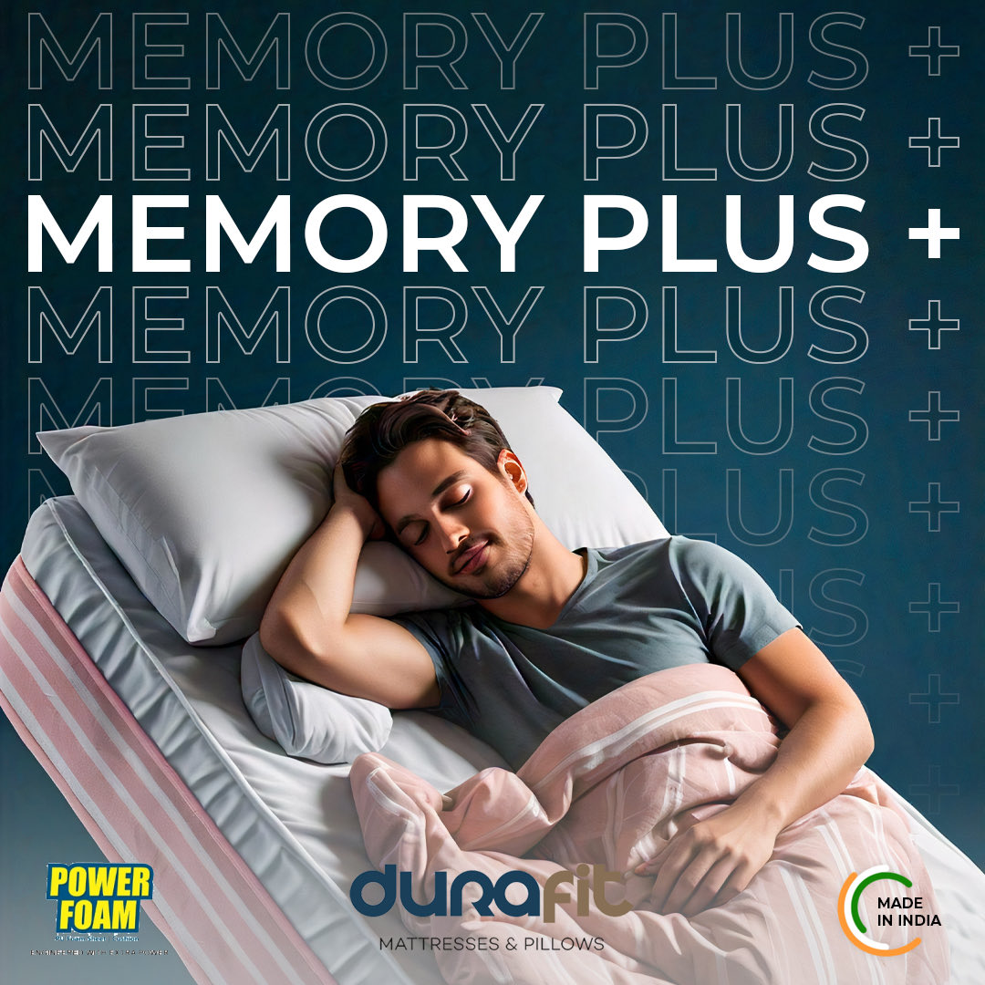 DurafitI's tweet photo. Rest easy with Memory Plus—where every night feels like a cozy hug. 🌟🛏️ 

#SleepUpgrade #MattressReel #Goodnight
#durafitindia #durafitmattress #sleep #pillows #durafitpillows #sleepingproduct #mattress #mattresses #sleepbetter #healthymattress #homeliving #comfortable https://t.co/VrYFjIFupR