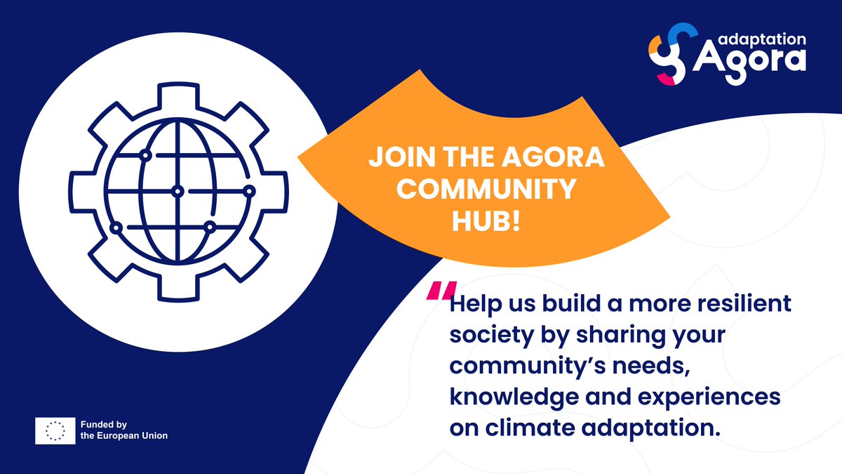 ⚙ Have you checked out the 𝐀𝐆𝐎𝐑𝐀 𝐂𝐨𝐦𝐦𝐮𝐧𝐢𝐭𝐲 𝐇𝐮𝐛?

It is the place where we aim to #empower local #communities by sharing #needs, #knowledge and #experiences on #climateadaptation issues and solutions.

🤲 Join us here: agoracommunity.org