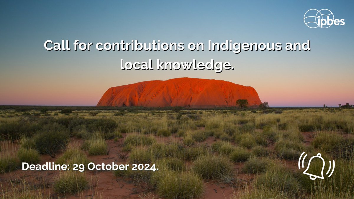 IPBES's tweet photo. The contributions of #IndigenousPeoples are essential components of @IPBES assessments.

We are currently looking for holders of Indigenous and local knowledge around the world to contribute to 2 ongoing assessments. 🌏

📆 Deadline: 29 October 2024

https://t.co/dEaIksobjY https://t.co/oylQ5Bj0d6