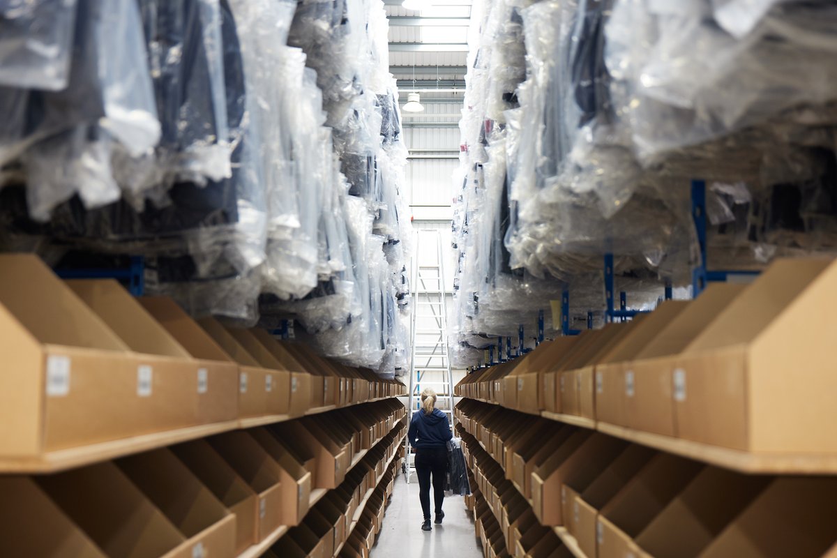 We have a new ordering system so now all our stock is replenished more regularly so you will find our warehouse bursting with stock for all our Collections. There's no minimum orders and stock is available to dispatch for next day delivery. #workplacetailoring