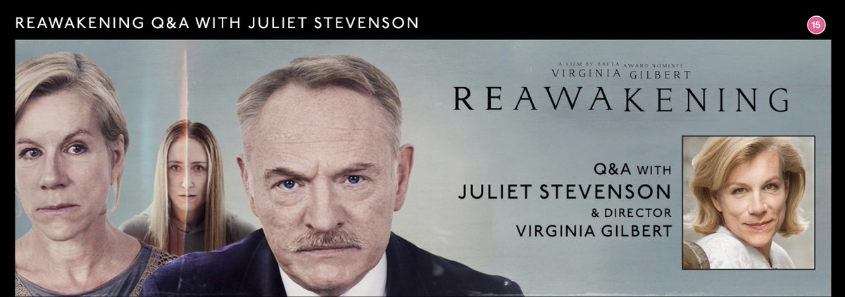 Looking forward to screening at the wonderful Olympic Cinema in Barnes this evening, followed by a Q&amp;A with writer/director Virginia Gilbert and Juliet Stevenson.
olympiccinema.com/film/Reawakeni…