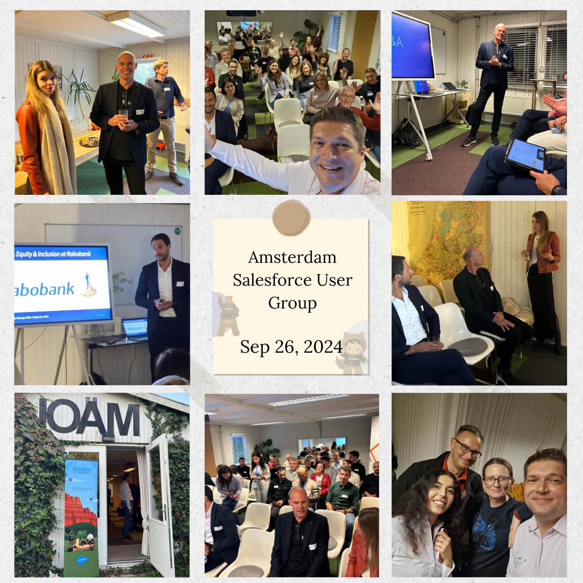 September 2024 Event Recap! ⭐ 

Big thanks to our sponsor Hutte for their support!

Appreciation to Hord Wbi from Rabobank and to 
@WalterBril  from Elements.cloud !

📷 Check out the photos: bit.ly/4gN3S2O

#Salesforce #DutchSFCommunity #TrailblazerCommunity
