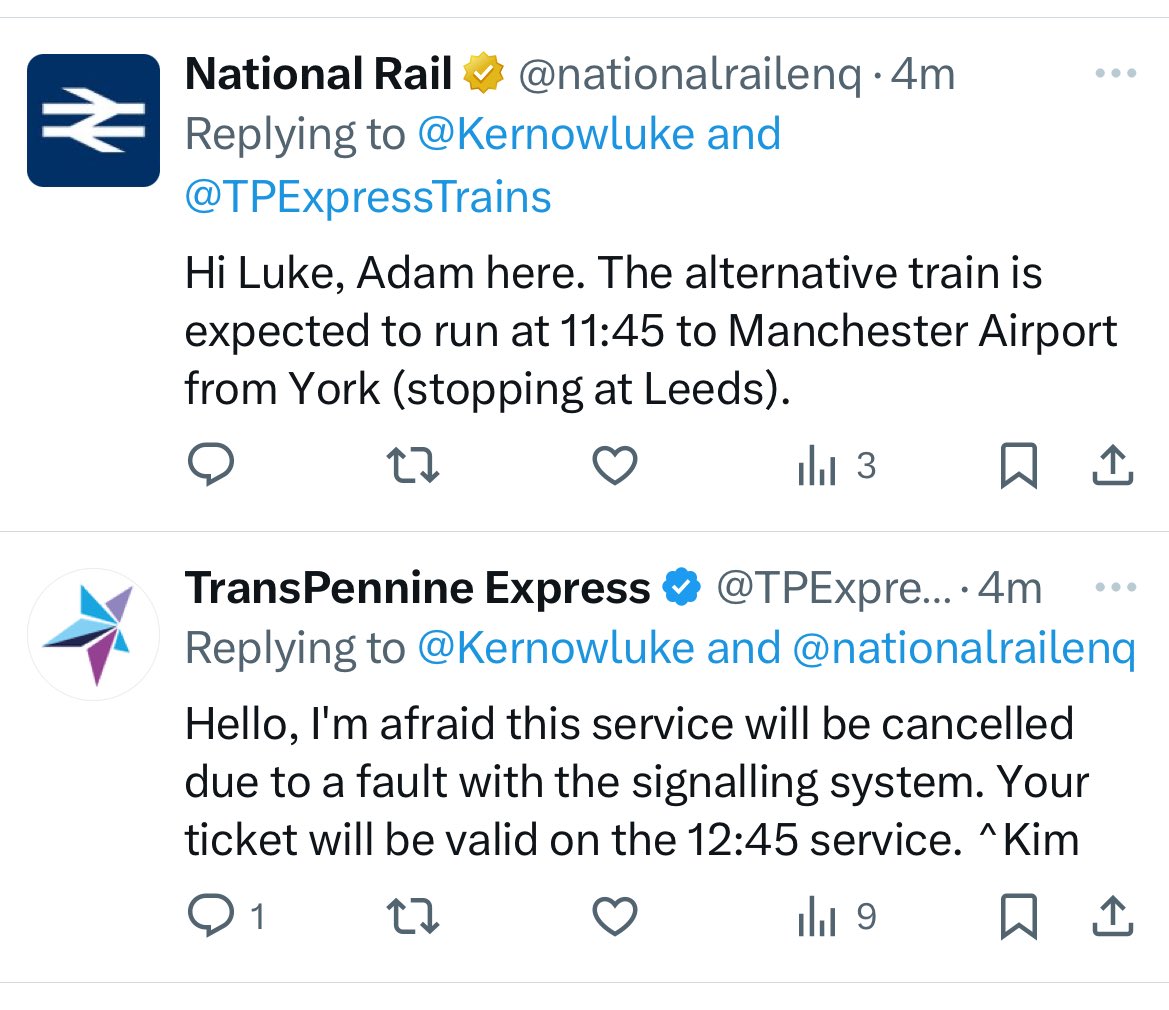Kernowluke's tweet photo. @TPExpressTrains @nationalrailenq please can you confirm the situation as Nat rail enq advice differs from TPE https://t.co/KKoVbUEKKV