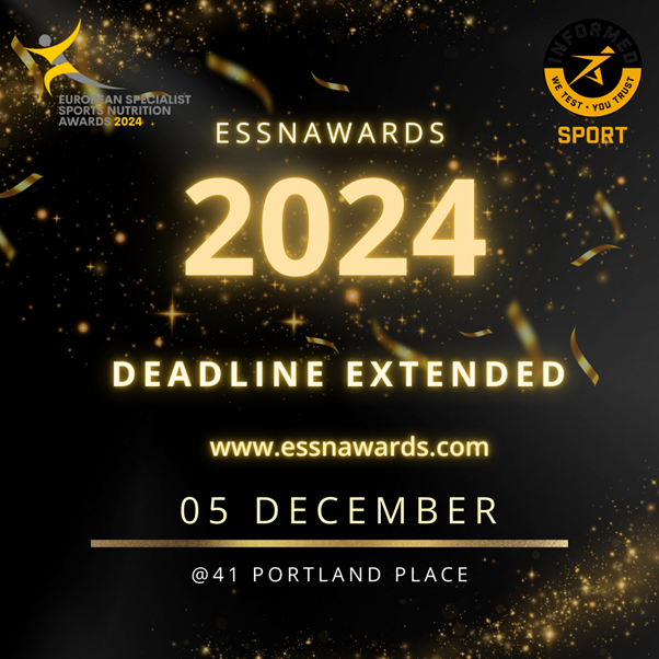 🚨 Great news! By popular demand, The ESSNAWARDS2024 submission deadline has been extended to 11 October!
🎉 You now have more time to showcase your excellence in sports &amp; active nutrition.

Don’t miss out! Submit your entry today: essnawards.com
#SportsNutrition #Awards