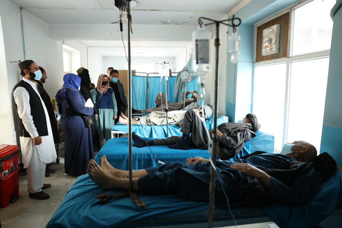 EUinAfghanistan (@euinafghanistan) on Twitter photo Along with <a href="/WHO/">World Health Organization (WHO)</a>, an <a href="/EU_Commission/">European Commission</a> delegation visited Kabul's National Cancer Diagnostic & Treatment Hospital.
The visit underscores the 🇪🇺's continued commitment to enhancing care and improving the quality of life for those affected by non-communicable diseases in #Afghanistan. Along with <a href="/WHO/">World Health Organization (WHO)</a>, an <a href="/EU_Commission/">European Commission</a> delegation visited Kabul's National Cancer Diagnostic & Treatment Hospital.
The visit underscores the 🇪🇺's continued commitment to enhancing care and improving the quality of life for those affected by non-communicable diseases in #Afghanistan.