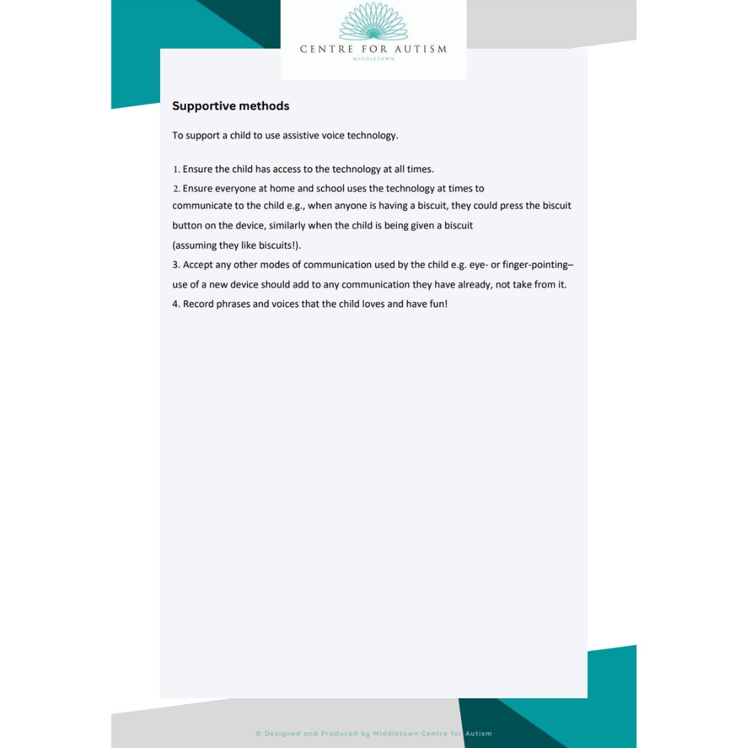 Today is #NonSpeakingAwarenessDay. Everyone has a right to communication. Augmentative &amp; Alternative Communication offers a potential route for non-speaking autistic people to communicate but the correct support must be given.

middletownautism.com/files/shares/R…