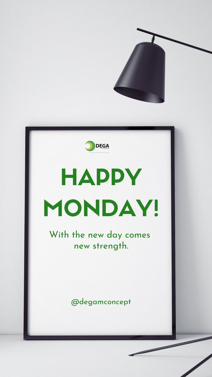 degamconcept's tweet photo. Happy Monday from DEGA! 

With each new day comes the strength to tackle new challenges. Let this Monday be the beginning of a productive and fulfilling week! 💪

#mondaymotivation
#newweek https://t.co/MixQp7dtjm