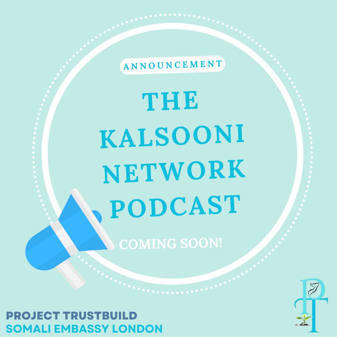 Exciting Announcement!

We are thrilled to share that Project Trustbuild will soon launch our upcoming podcast, 'The Kalsooni Network'!

This podcast will be dedicated to connecting Somalis across the UK and beyond!

#TheKalsooniNetwork #ProjectTrustbuild #SomaliVoices #Podcast