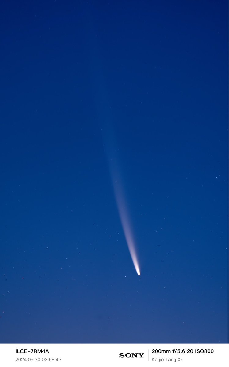 tang_kaijie's tweet image. C/2023 A3 (Tsuchinshan–ATLAS)

30 Sep, 2024. Wellington Point, Brisbane 

#TsuchinshanATLAS