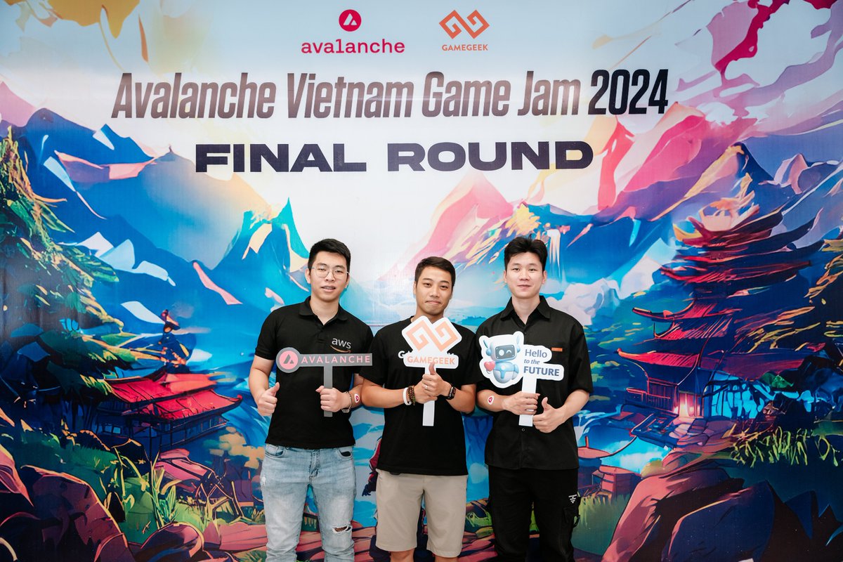 NoahDuongMaster's tweet photo. Avalanche Game Jam Vietnam 2024

#gamejamvietnam2024  #avalanche #avax #gamegeek https://t.co/fwgM0Dt5Fz