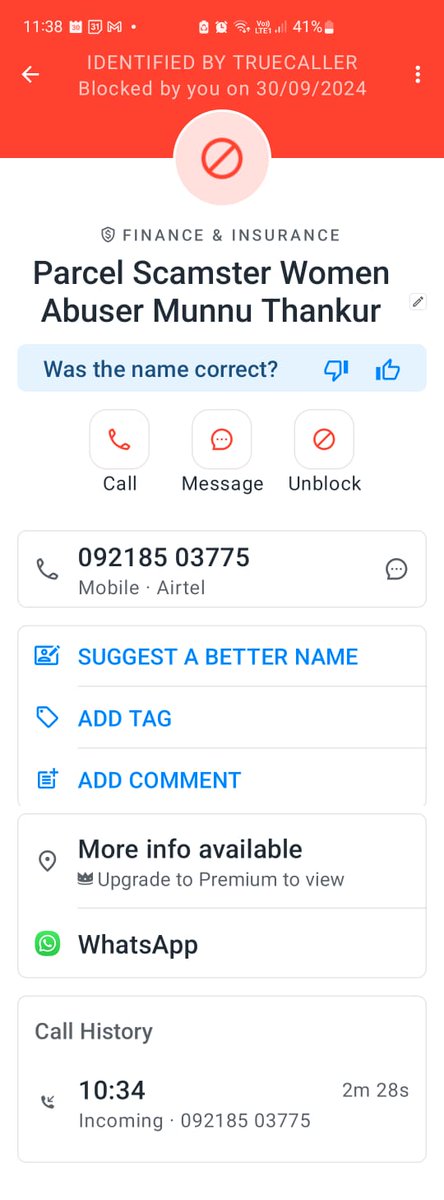 AntiReal123's tweet image. Just got a call from these number regarding 'my parcel returning from Taiwan'.
+918927005949
+919218503775
When I called the guy out he began to abuse me.
How does one register a police complaint?

#scam and #telecalling #harassment alert