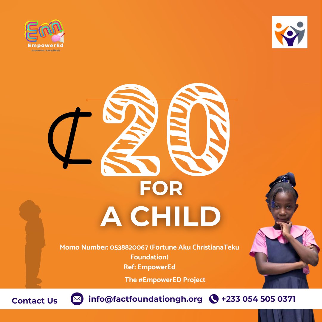 Too many children are leaving classrooms for galamsey sites. Together, we can change that! Donate &amp; help us on this journey to keep them in school, where they belong.

#StopGalamsey #StopGalamseyNow