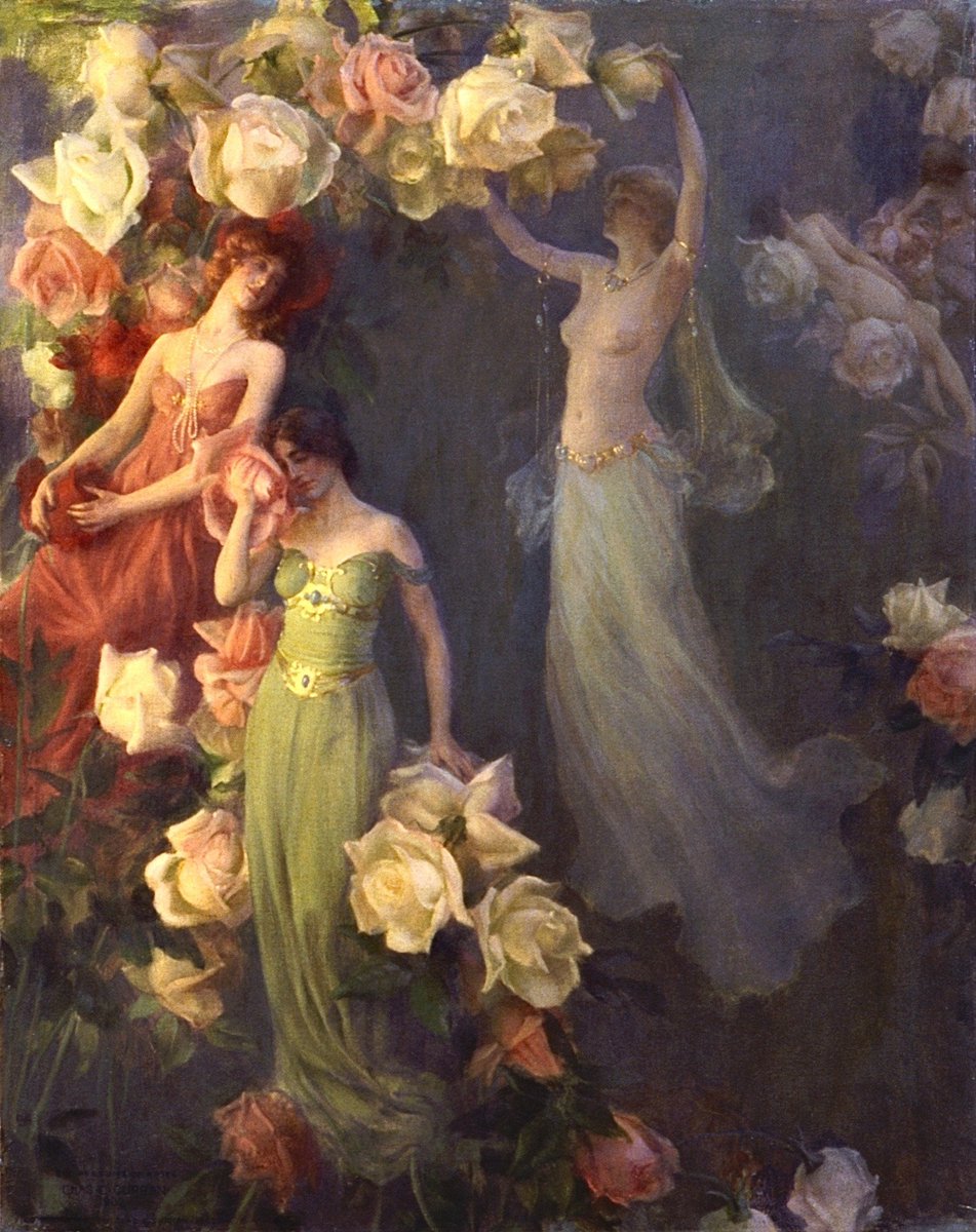ArtorOtherThing's tweet photo. ‘The Perfume of Roses’ by Charles C. Curran, c. 1902. https://t.co/pYy5luhb3r