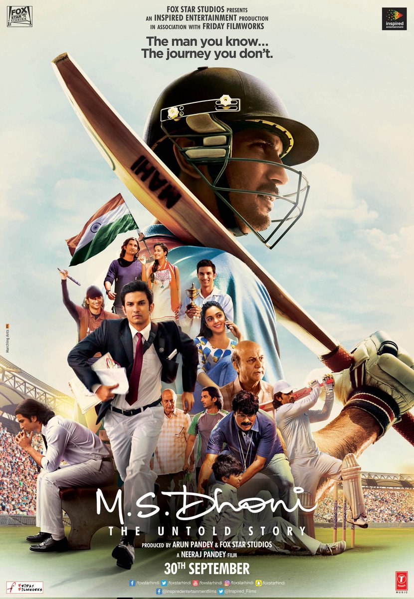 BoxOffice_Films's tweet image. 8 Years of #MSDhoniTheUntoldStory ❤️🎬

6th Highest Grossing Film of 2016, 200 cr+ Worldwide Collection 🔥

#FilmfareAwards Nominations 

Best Actor - #SushantSinghRajput 
Best Singer - #PalakMuchhal (Kaun Tujhe) 

#MSDhoni #NeerajPandey #KiaraAdvani #DishaPatani #AnupamKher