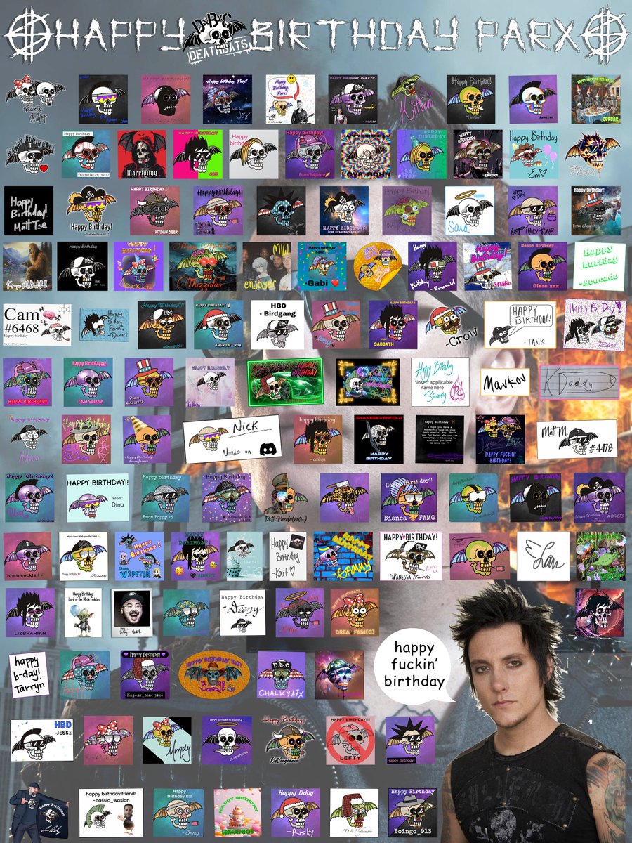 Happy Brithday Parxy Parx Parx!! <a href="/fallenparx/">🦇 PARX 🦇</a> We hope you had a great day with friends and family. 🥳🎆🎇
Full rez: deathbatsworld.com/card/parx.png