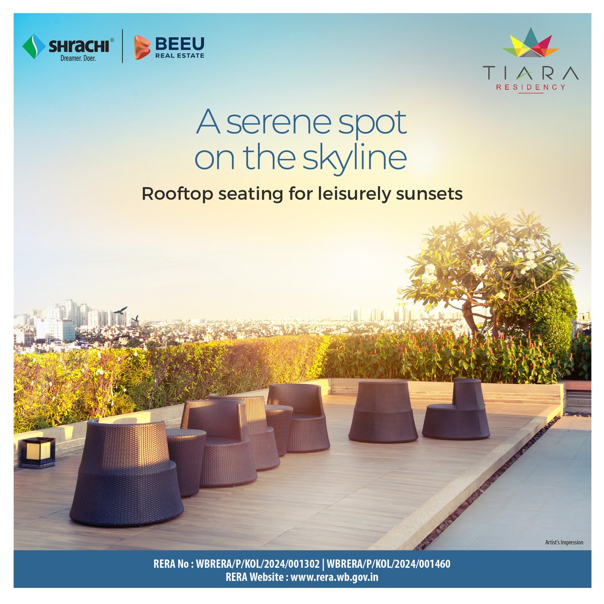 Find your peace in the midst of chaos at our rooftop garden, where serenity meets luxury.

Come home to Tiara Residency by Shrachi Realty

To know more call us at 98748 20020 / 033 4984 4984 or visit tiararesidency.in

#TiaraResidency #RooftopGarden #ShrachiRealty
