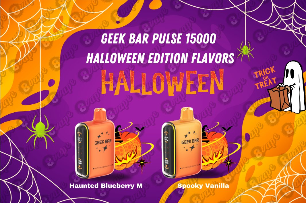 🎃 GEEK BAR PULSE 15000 HALLOWEEN EDITION 👻 Get ready for spooky vibes and  limited edition flavors! 🍬 Once they're gone, they're gone! 💨 🎯 Don't  miss your chance to grab these