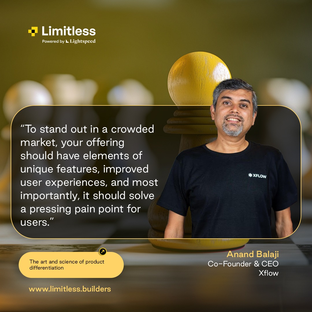 LightspeedIndia's tweet image. @andybals, Co-Founder &amp;amp; CEO of @xflowpay, shares how Xflow drives product differentiation in fintech: limitless.builders/blog/34-the-ar… #AnandBalaji #Xflow