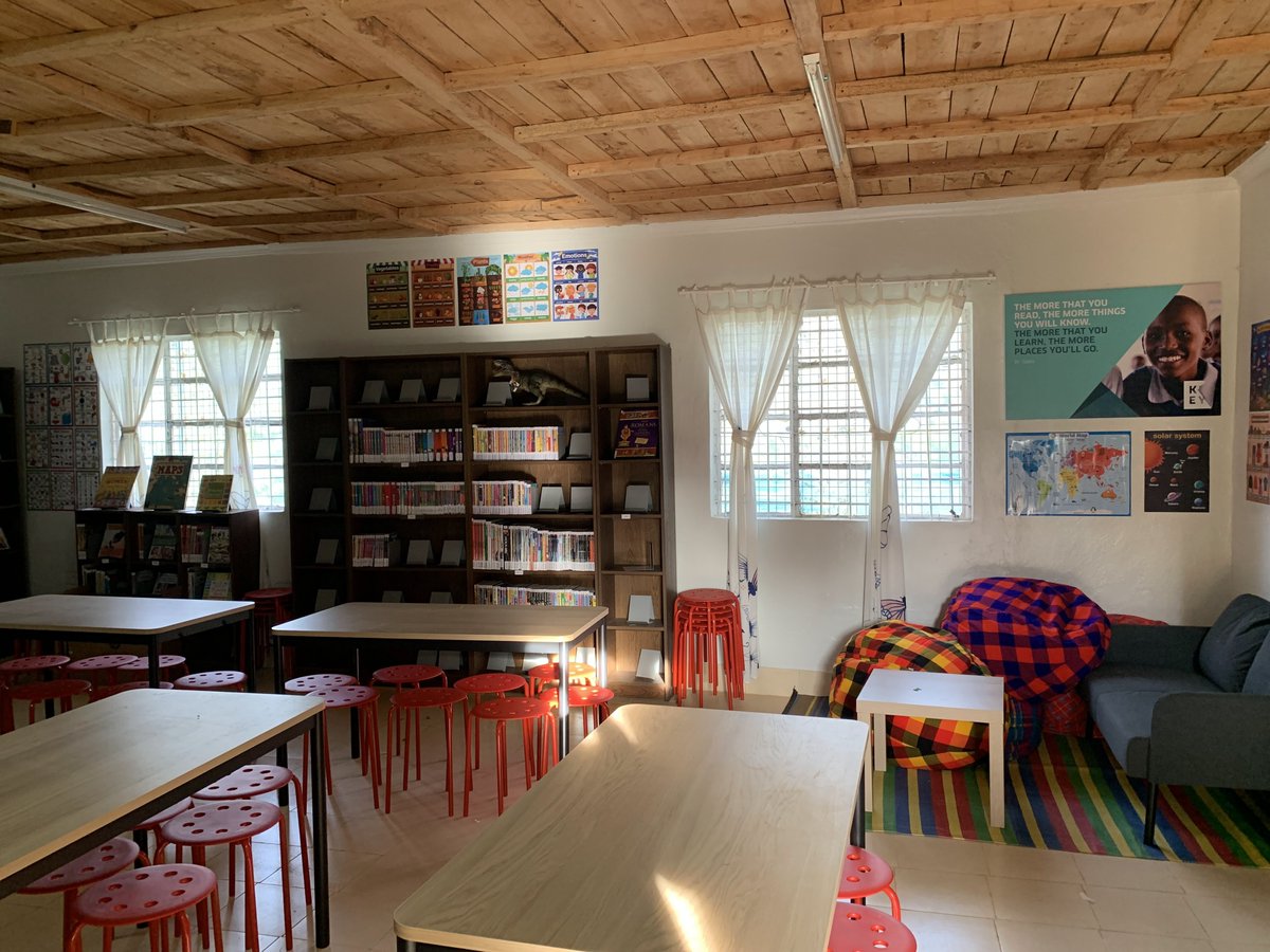 KEYlibraries's tweet photo. Witness the amazing transformation of Kinyona Primary School’s library into a modern learning space, inspiring young minds every day. #LibraryTransformation #KinyonaPrimary #EmpoweringEducation #ModernLibrary #KEYLibraries https://t.co/G2OmDCBKdz