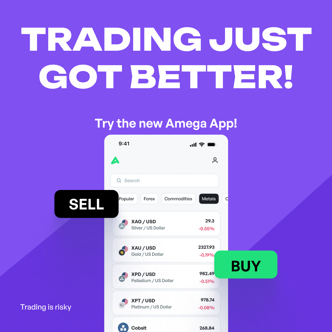 AmegaFinance's tweet image. Say hello to better trading! 📈 The new Amega app is here to simplify your trading experience.

Download today and take control of your trades anytime, anywhere! 📱

#Amegaapp #bettertrading #forexonthego #tradeanywhere #broker #forex #fx