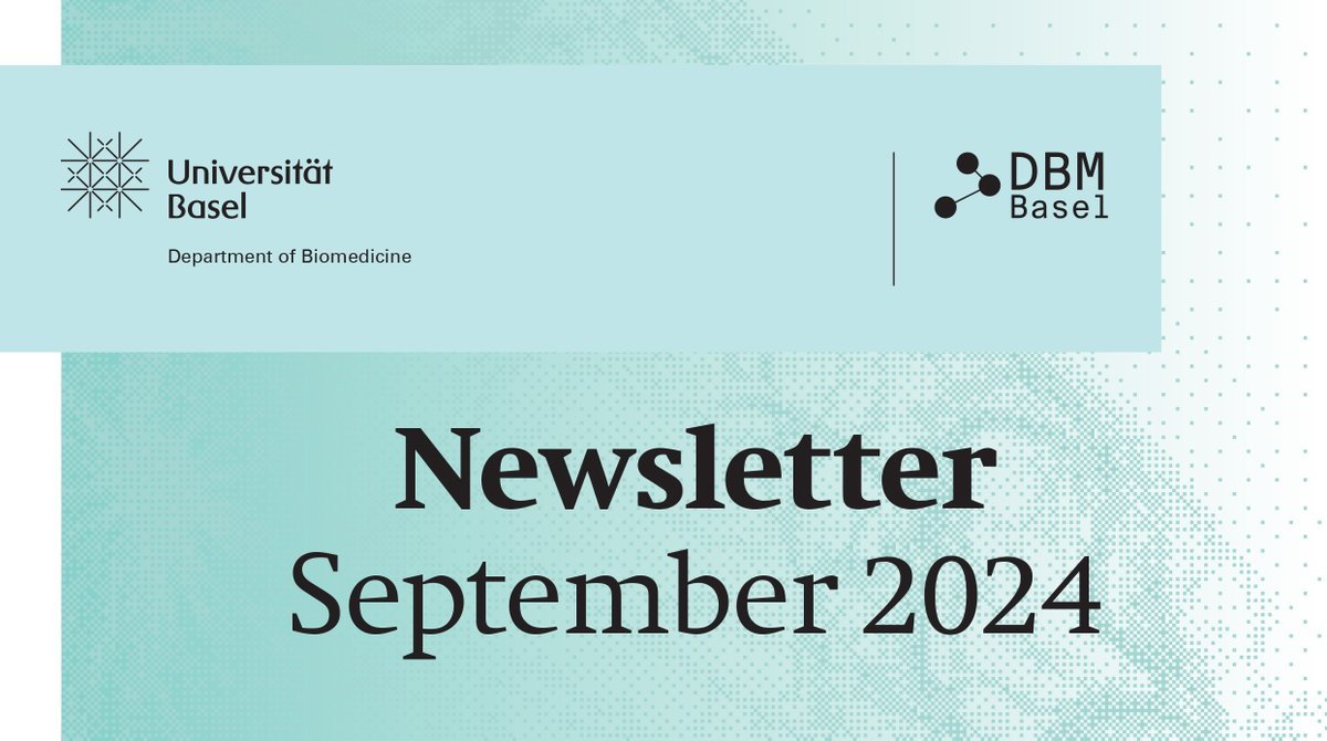 DepBiomedicine's tweet photo. Exciting news! The 8th issue of our DBM newsletter is here! We hope you enjoy reading it! ๐๐๐
https://t.co/VcXC3riUol
#Newsletter #DBMBasel #DepartmentofBiomedicine #Science #Research #Biomedicine https://t.co/46HMj8wTjG