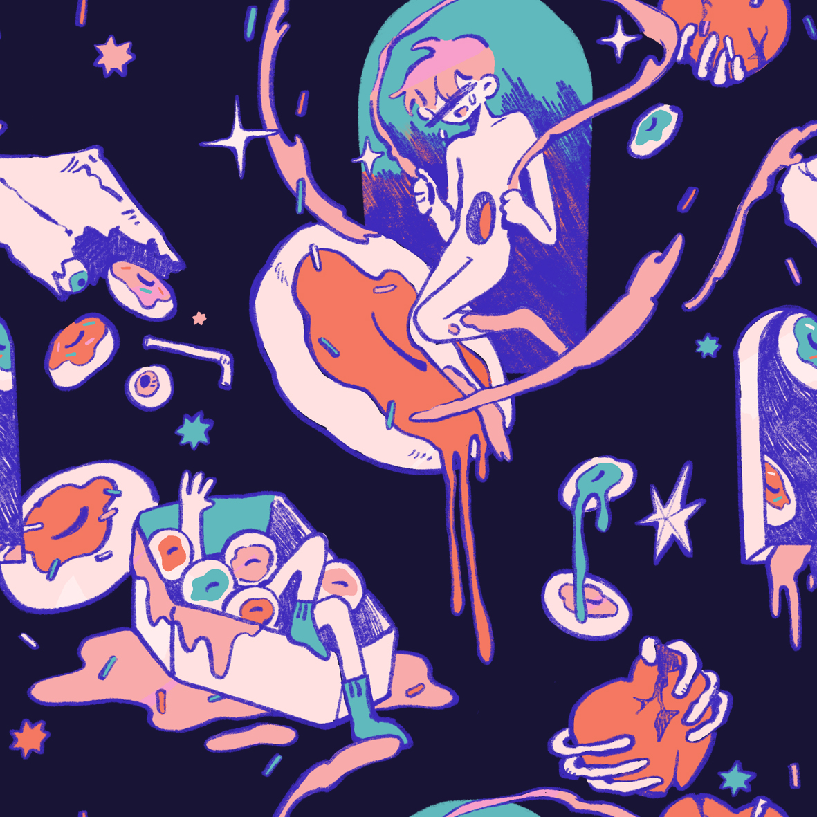 「donut hole (2021) 」|truffle soup 🐑 line shop open !のイラスト