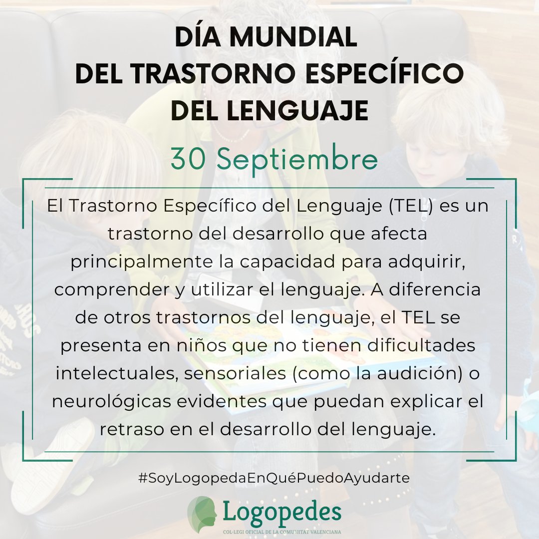 🧠💬 ¿Sabías que el TEL afecta el lenguaje pero no la inteligencia? Con apoyo logopédico, los niños pueden mejorar sus habilidades comunicativas. Consulta con un logopeda colegiado. 👶👩‍⚕️ #TEL #Logopedia #DíaMundialTEL #Valencia #DesarrolloInfantil
