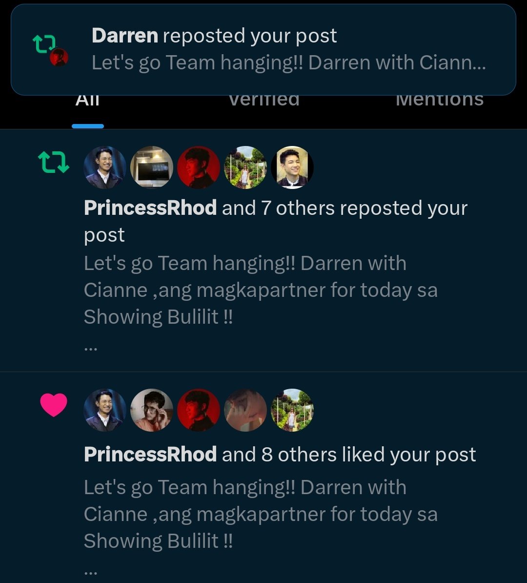 D_marianne23's tweet photo. Nakakahappyy!!! Buo na agad ang Linggo ko ayieee!! π€©π₯°
Thank youu D!! I love youuu always @Espanto2001 π€β€οΈπ
#DARREN
#ShowtimeAllSetForOctober https://t.co/EFWJYe1ekv