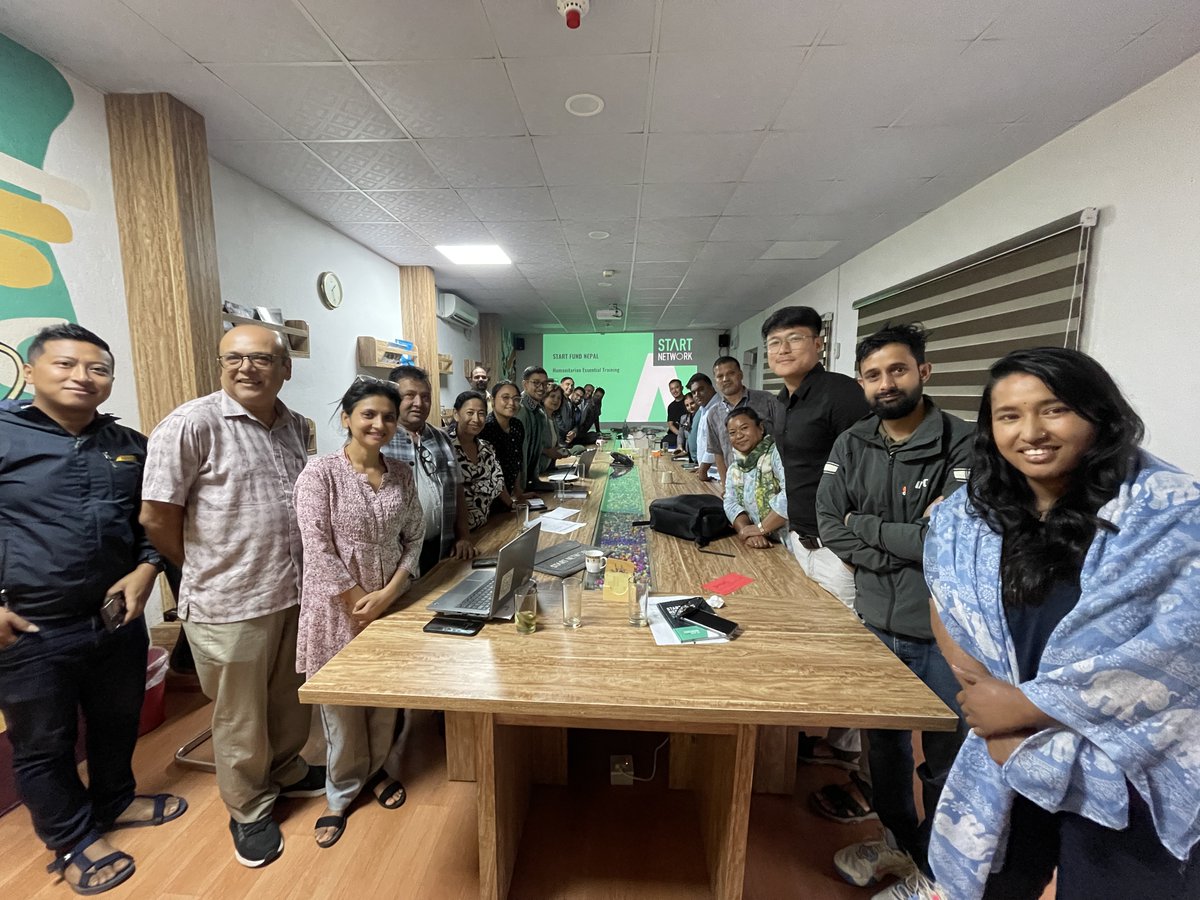 Start Fund Nepal successfully held a 1.5-day Humanitarian Essentials Training on 26-27 Sept 2024. The training covered key topics in humanitarian principles, project management, and accountability. Huge thanks to the facilitators and participants!

 #Startnetwork #FCDO