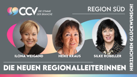 ccvev's tweet image. CCV-REGION SÜD WÄHLTE REGIONALLEITERINNEN
Im Rahmen des CCV-Regionaltreffens Süd beim Gastgeber Versicherungskammer Bayern wurden Heike Kraus & Silke Robeller im Amt bestätigt und Ilona Weigand neu gewählt. Herzlichen Glückwunsch!
cc-verband.de/ccv-region-sue…
