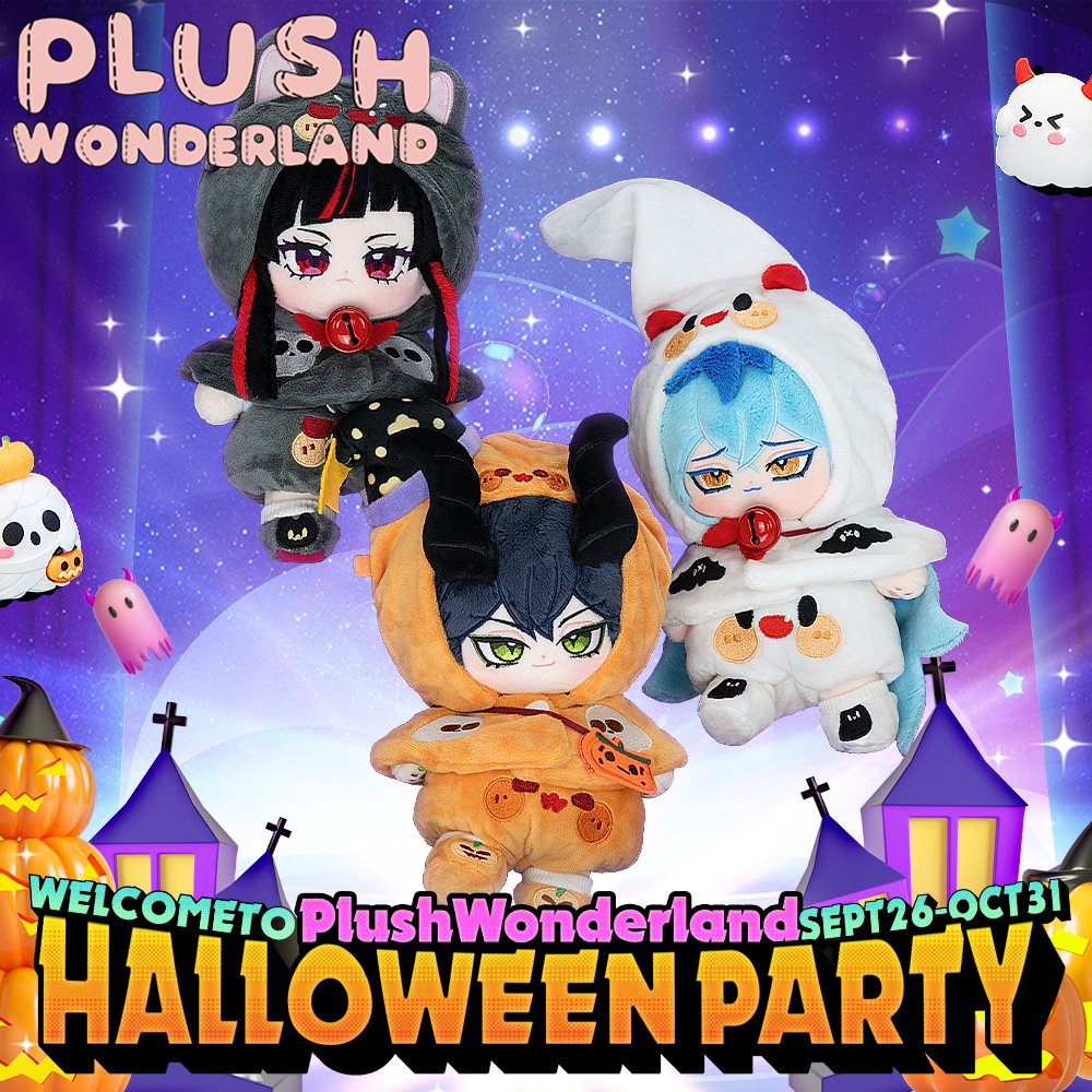 WonderlandPlush's tweet photo. 🎃Halloween festivities are starting in our store🎃

1. 16pcs 40% off Dolls!😈
2.Adorable Halloween Doll Clothes！🫨🫨

🥰How to join in this GIVE AWAY?
➡Follow us!
➡Like &amp;Comment tag two friends!
➡Share this post!

We will use this account to send messages to the winner on. https://t.co/85wXQfxUEu