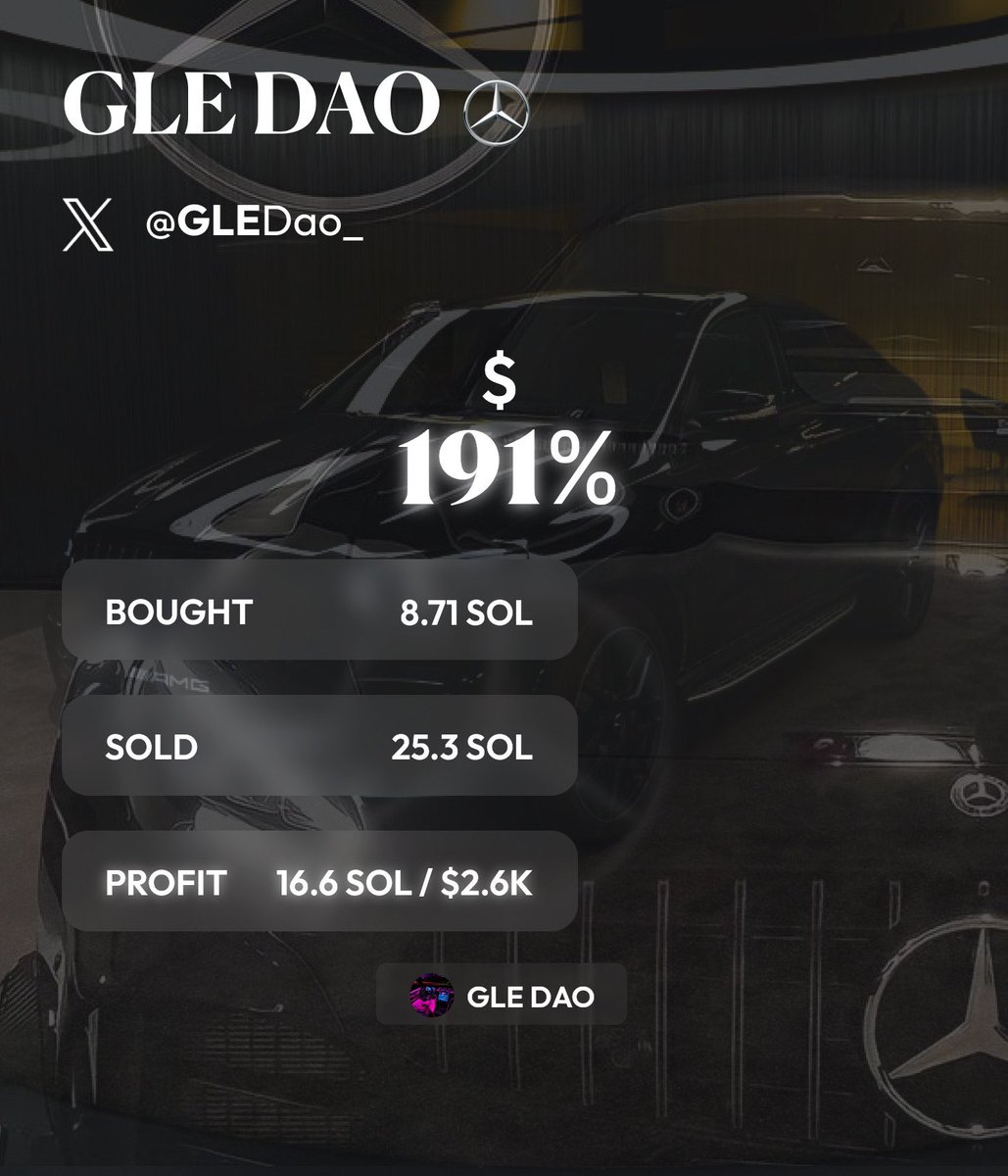 GleDao_'s tweet photo. 165 sol/$26k+ made yesterday in GLE DAO 🛞 https://t.co/eS0shZ1zZk