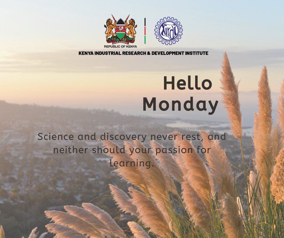 kirdi_kenya's tweet photo. Science is always advancing, so keep your passion for learning alive every day. Stay curious and embrace new knowledge. #MondayMotivation #KeepLearning #ScienceAndDiscovery https://t.co/8nuxnjNPGK
