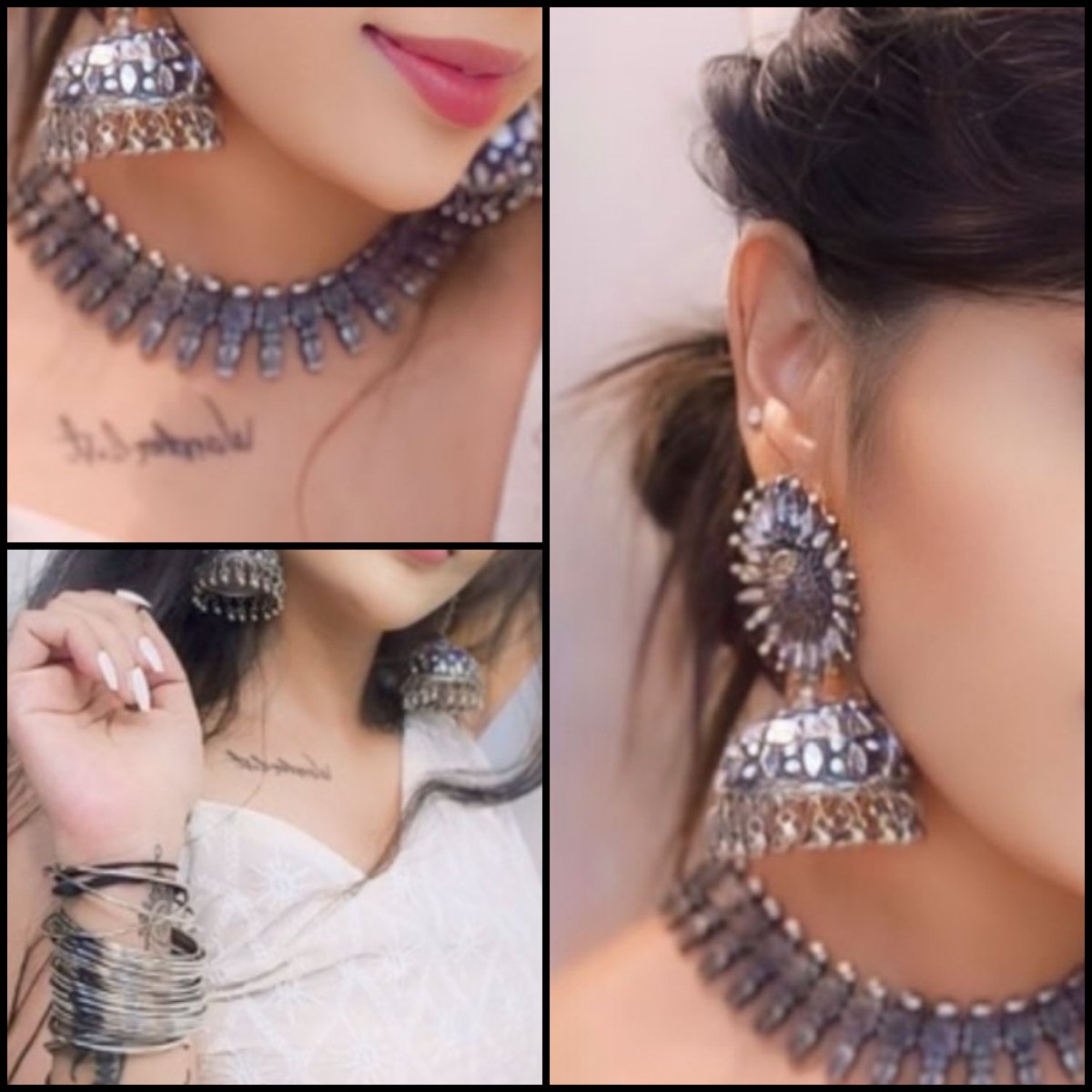 MyWishIsUs's tweet image. Girls let's begin the #jhumkatwitter again ✨