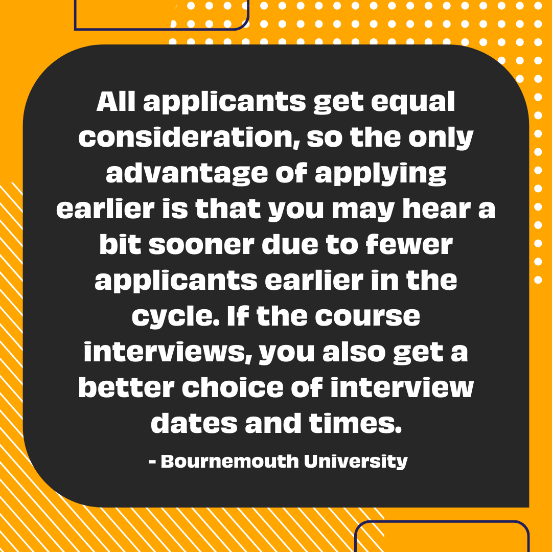 thestudentroom's tweet image. It might seem logical that applying early gives you a better chance of getting an offer. But things are a bit more complicated than that...

ow.ly/ETyN50Tx1CW

#University #UniversityApplication #UniApplication #Application #UniLife #UKStudent